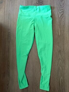 Athleta Bright Green High-Waist Leggings
